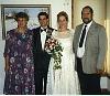 Our wedding: Audrey, Tod, Sandy, and Bob 1990