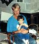 Sandy's brother Bobby holding Zach