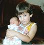 Zach holding Jonah 1994